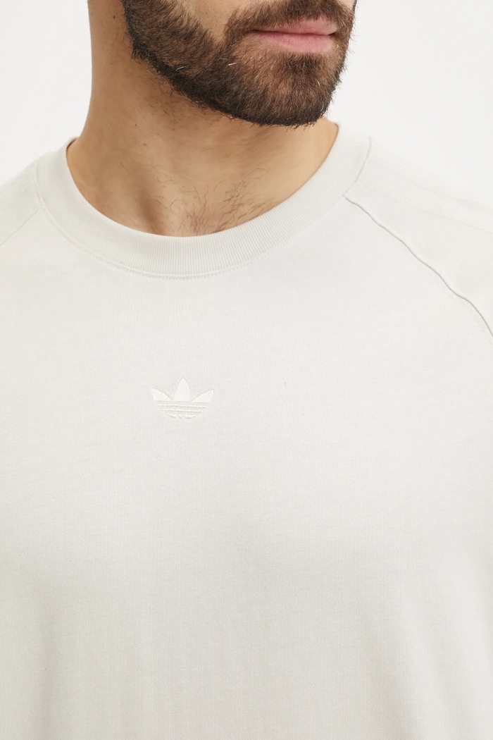 Bavlnené tričko adidas Originals Essential JD3277 béžová