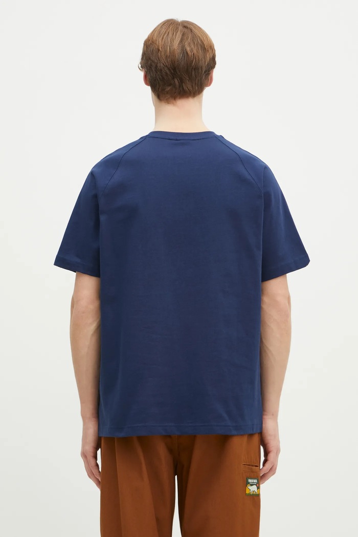 Odzież adidas Originals t-shirt bawełniany Essential JD3279 granatowy