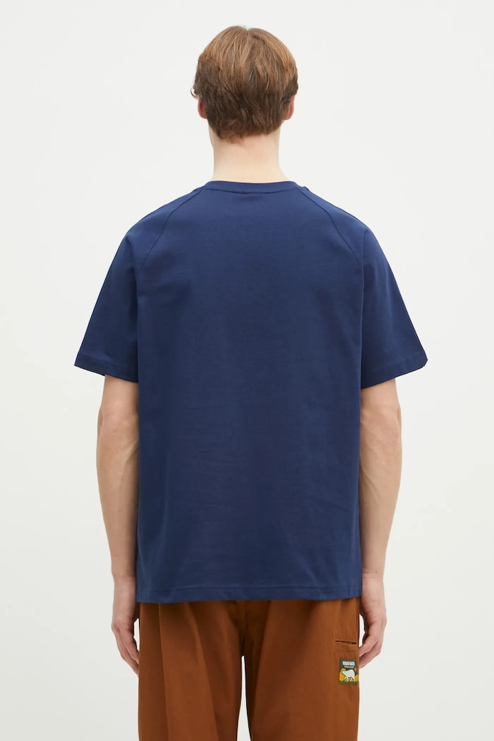 Odzież adidas Originals t-shirt bawełniany Essential JD3279 granatowy