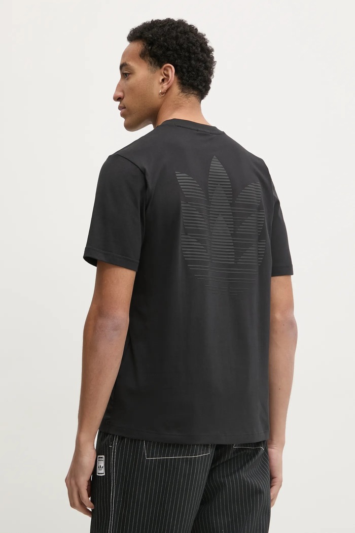 Ρούχα Βαμβακερό μπλουζάκι adidas Originals Q12 TS TEE CO JP0193 μαύρο
