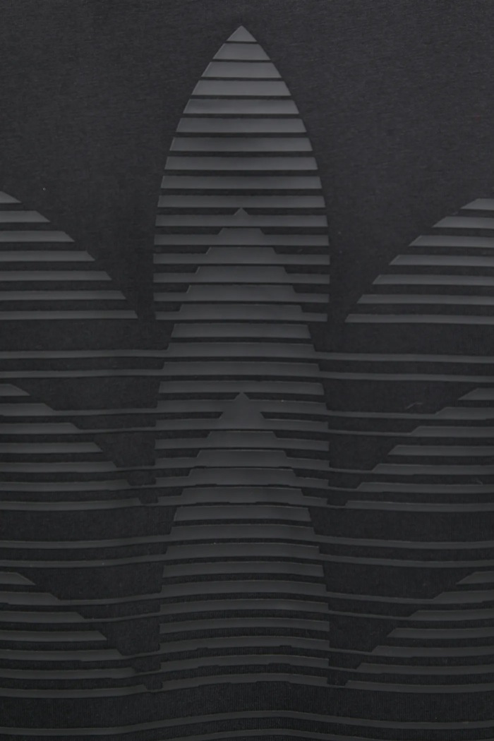 Βαμβακερό μπλουζάκι adidas Originals Q12 TS TEE CO JP0193 μαύρο