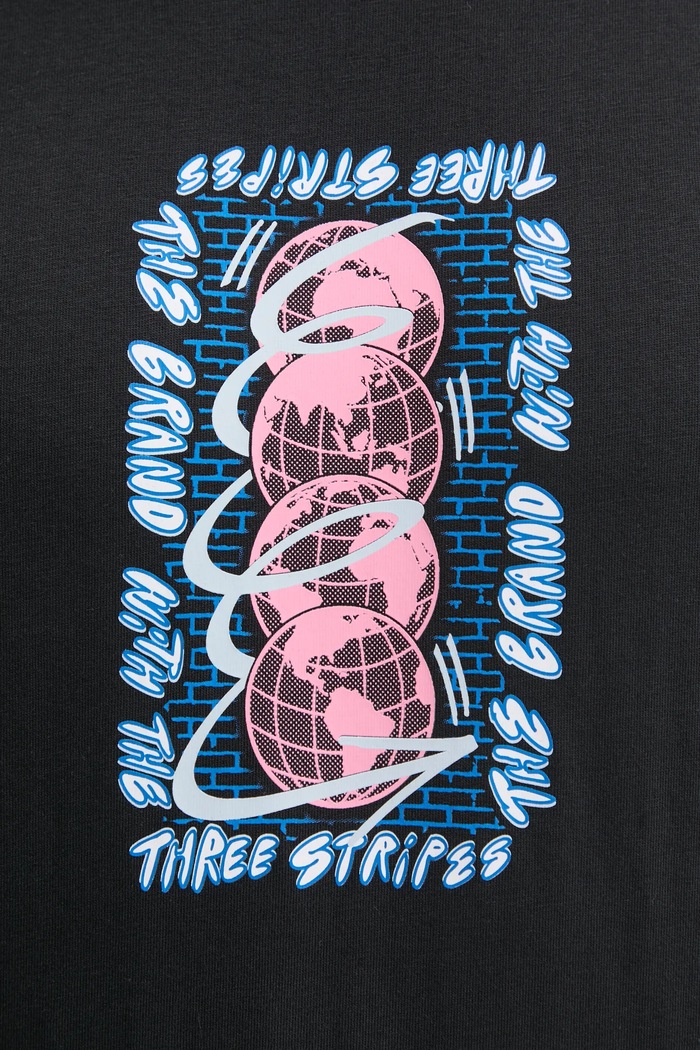 T-shirt bawełniany Q12 TS STREET W adidas Originals JP2670 czarny