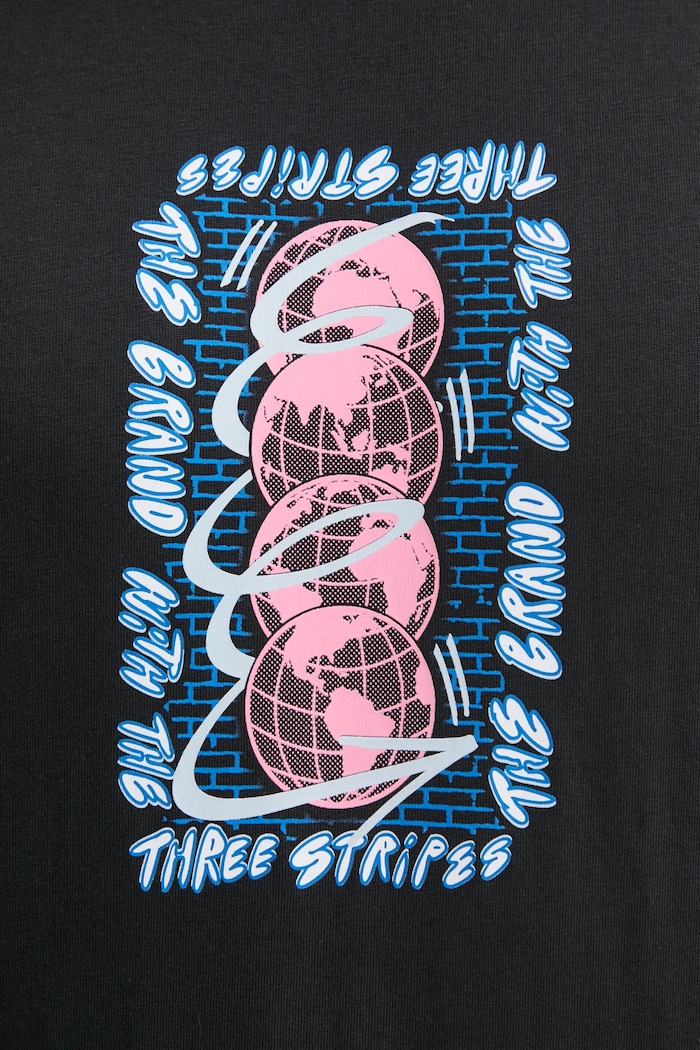 T-shirt bawełniany Q12 TS STREET W adidas Originals JP2670 czarny