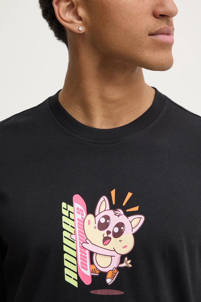 Tričko adidas Originals Q12 TS KAWAII JP2675 černá