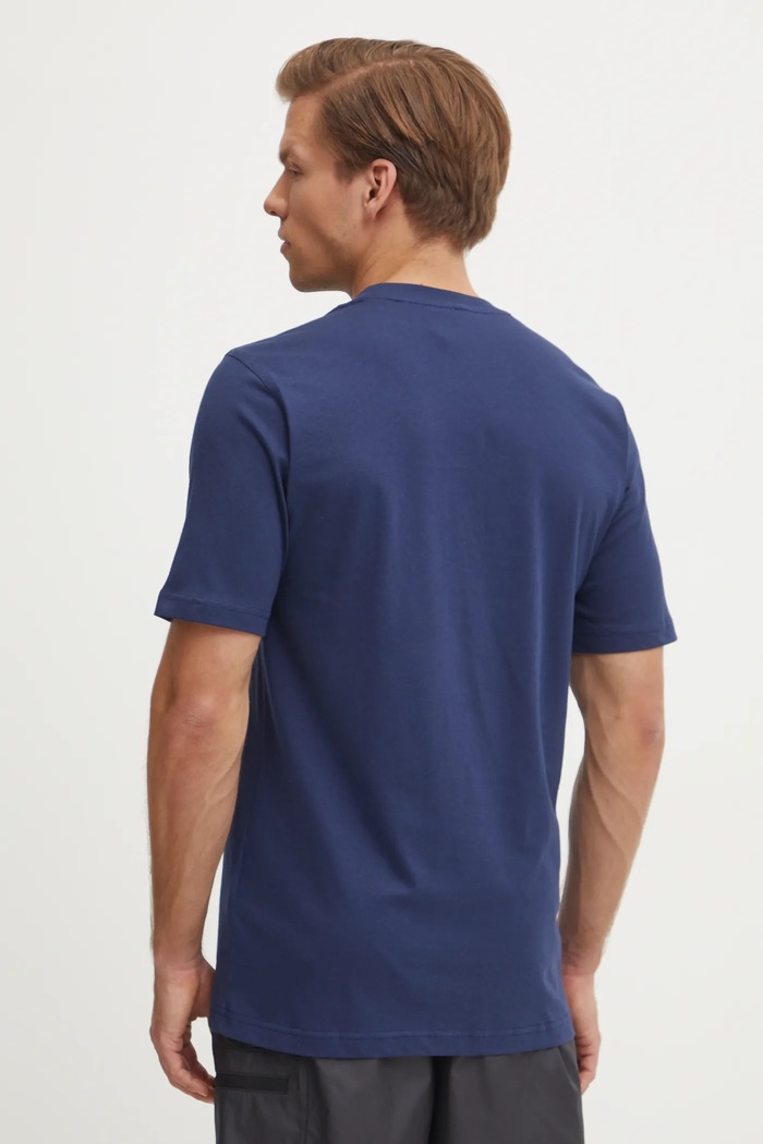 Odzież adidas Originals t-shirt bawełniany Trefoil JC9989 granatowy