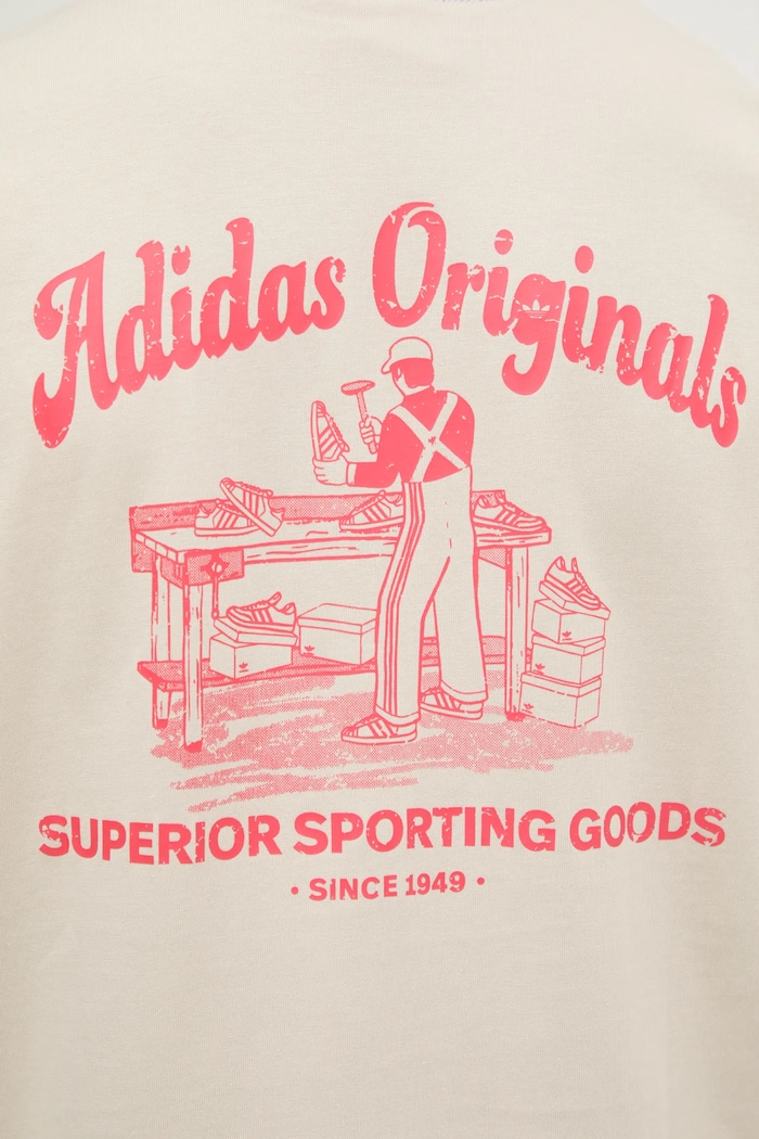 Bavlněné tričko adidas Originals Wabash JD0667 béžová