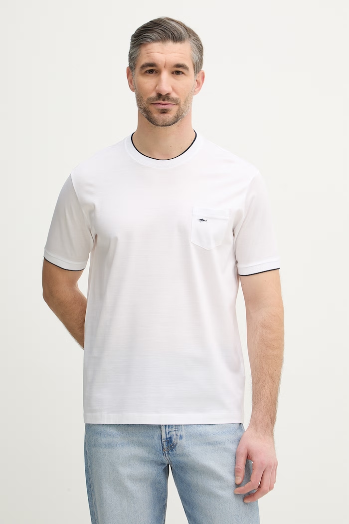Paul&Shark tricou din bumbac uni alb 25411007