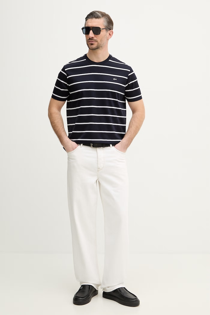 Paul&Shark tricou din bumbac 25411018 bleumarin SS26