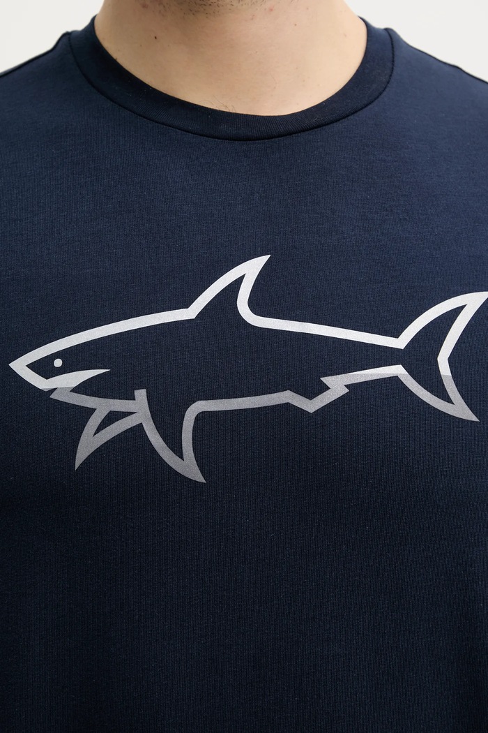 Bavlněné tričko Paul&Shark námořnická modř 25411078