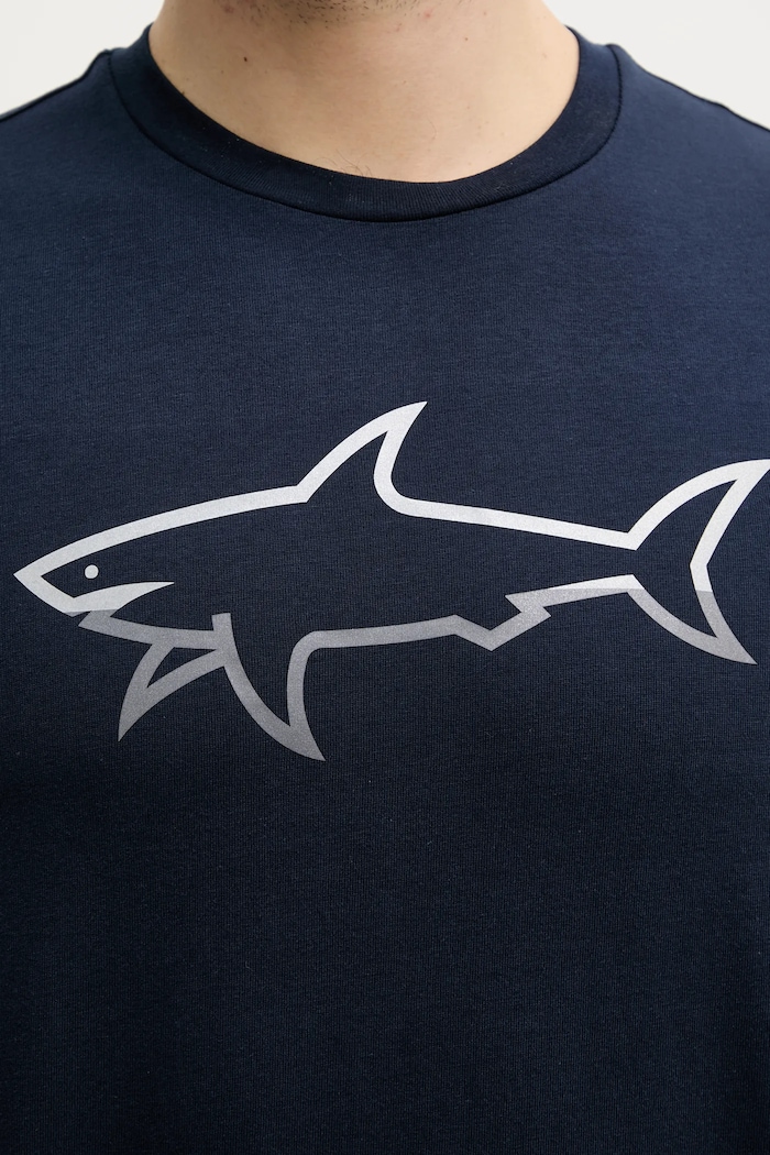 Bavlněné tričko Paul&Shark námořnická modř 25411078