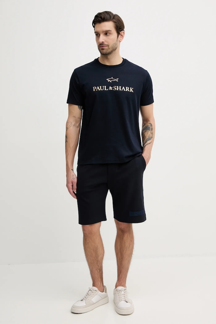 Paul&Shark t-shirt C0P1239 blu navy SS25