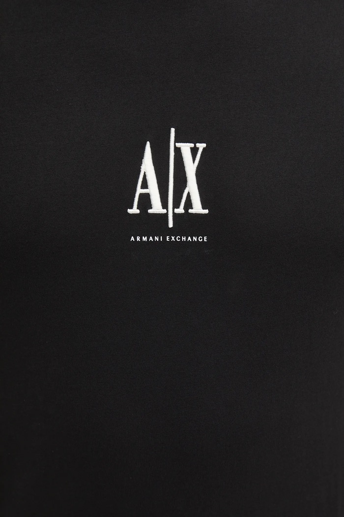 Armani Exchange pamut póló XM000363.AF12308.NOS fekete