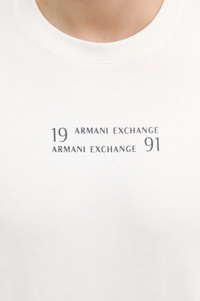 Armani Exchange t-shirt bawełniany XM000539.AF10362 beżowy