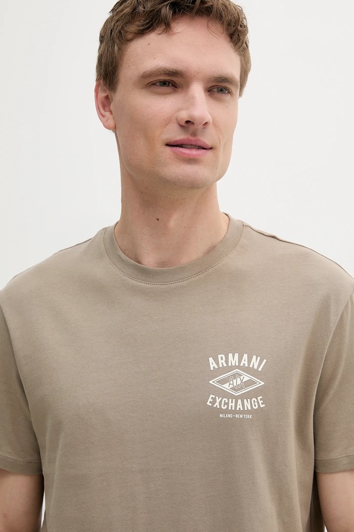 Odjeća Pamučna majica Armani Exchange XM000550.AF10362 bež