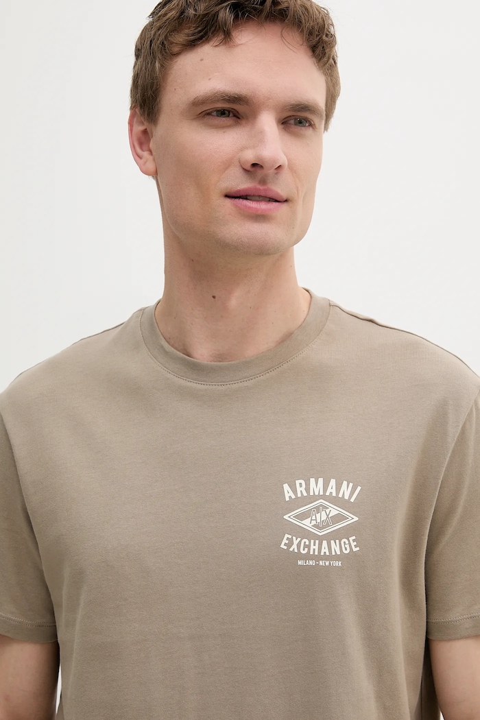 Odjeća Pamučna majica Armani Exchange XM000550.AF10362 bež