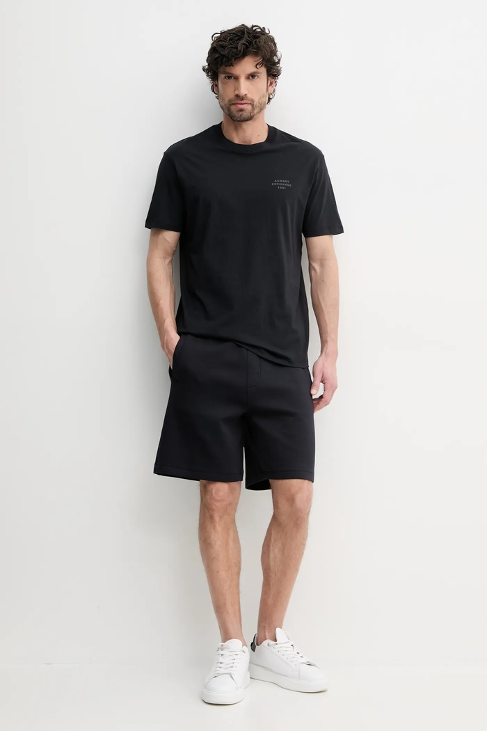 Armani Exchange t-shirt bawełniany XM000752.AF12308 granatowy SS25