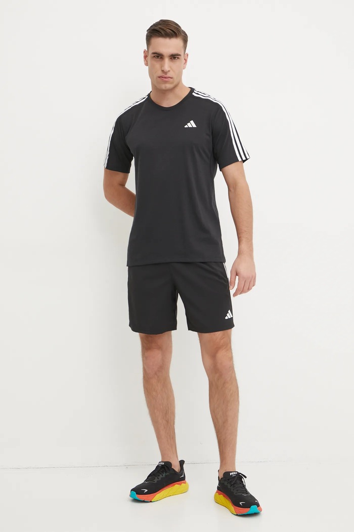 adidas Performance t-shirt do biegania Own The Run IQ3834 czarny SS25