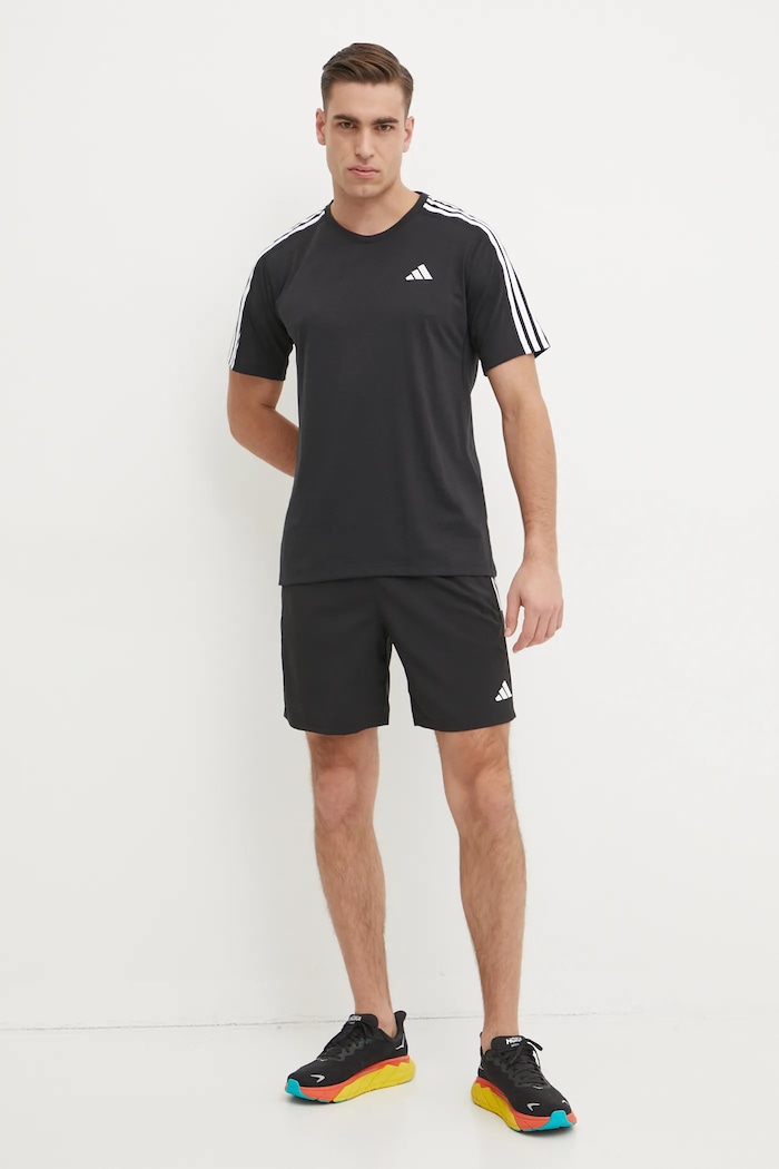adidas Performance t-shirt do biegania Own The Run IQ3834 czarny SS25