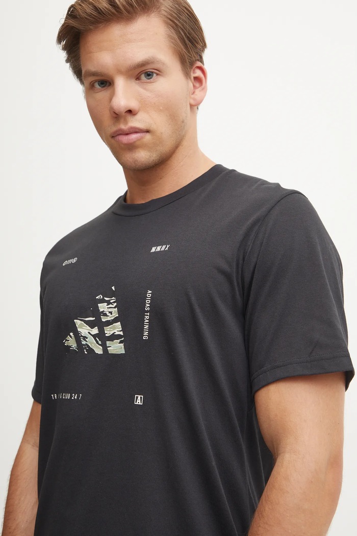 Tréninkové tričko adidas Performance Box Logo černá JD8231