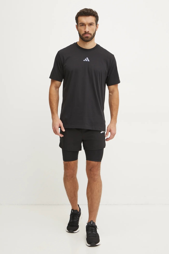 adidas Performance t-shirt treningowy JD8235 czarny SS25