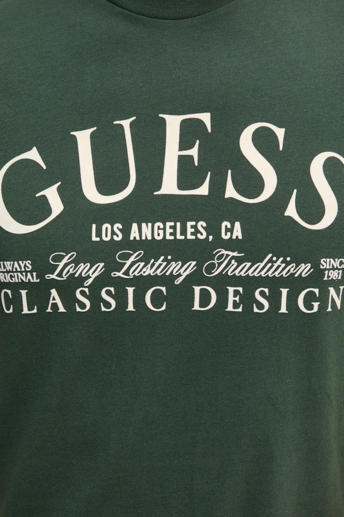 Bavlněné tričko Guess Guess zelená M5RI43.K9RM1
