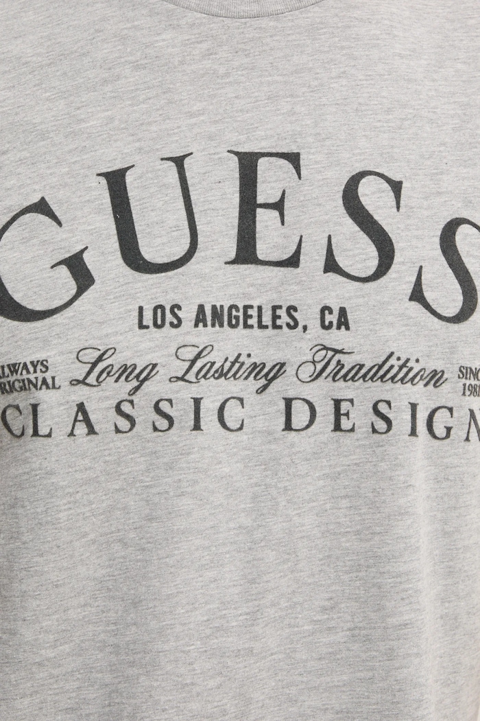 Βαμβακερό μπλουζάκι Guess M5RI43.K9RM1 γκρί