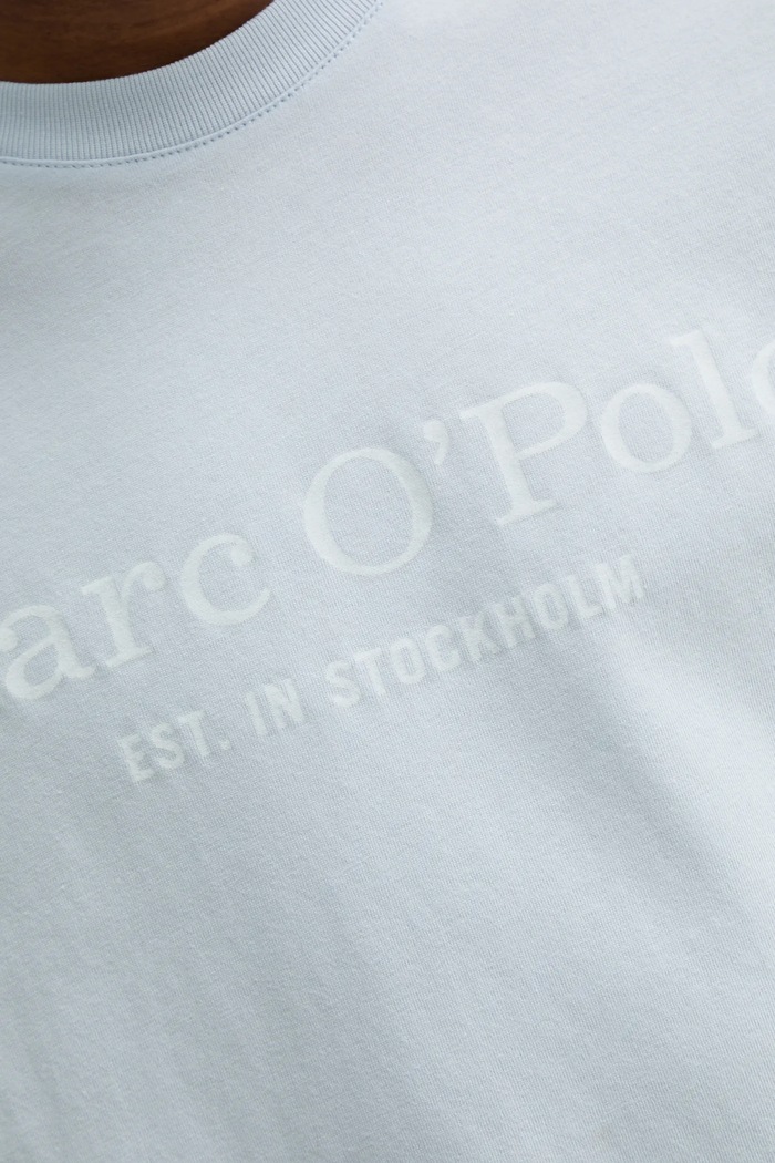 Bavlněné tričko Marc O'Polo 520201251052 modrá