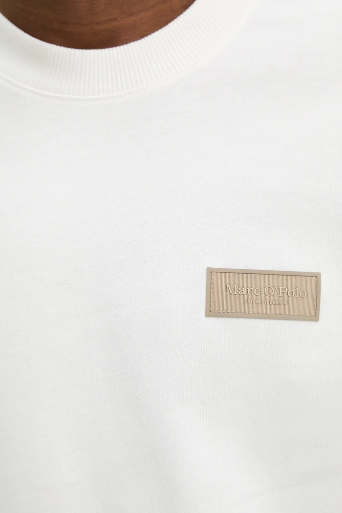 Bavlněné tričko Marc O'Polo 520208351112 béžová