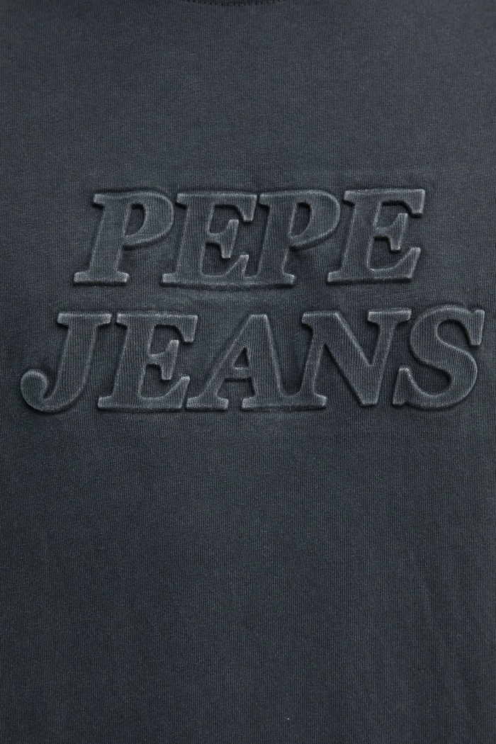 Памучна тениска Pepe Jeans DARIUS TEE PM509723 черен
