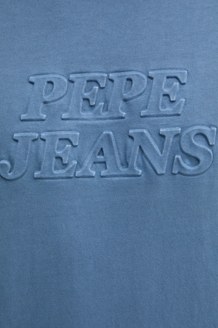 Памучна тениска Pepe Jeans DARIUS TEE PM509723 син