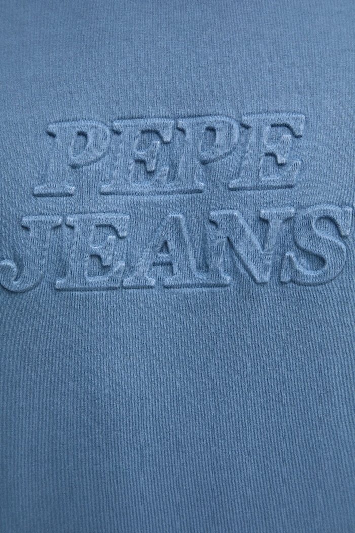 Памучна тениска Pepe Jeans DARIUS TEE PM509723 син