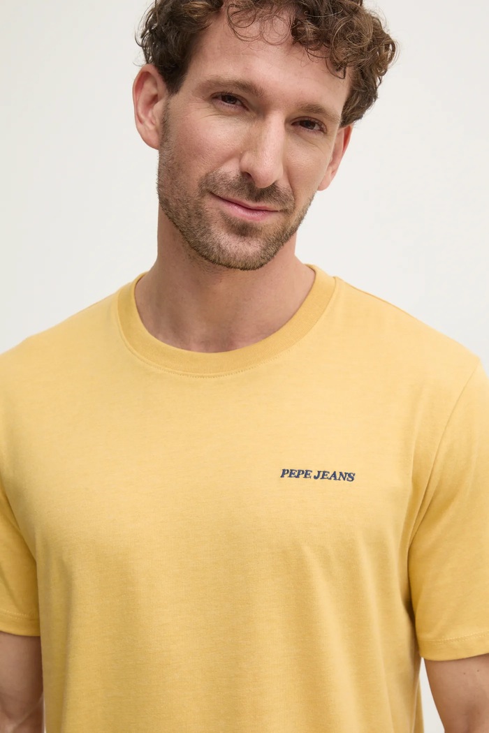 Majica kratkih rukava Pepe Jeans DAMIAN TEE zlatna PM509726