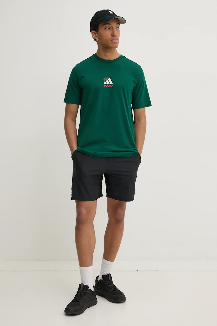 adidas tricou din bumbac M L PIZZA TEE JJ4017 verde AW25
