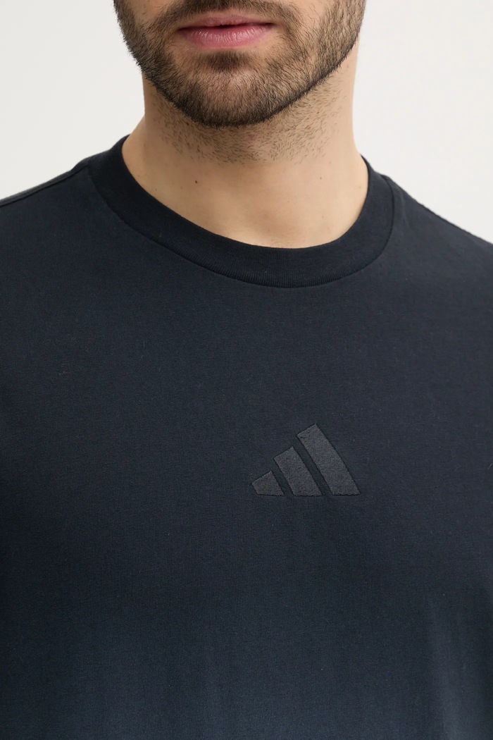 Bavlněné tričko adidas ALL SZN Dip Dye JJ3694 šedá