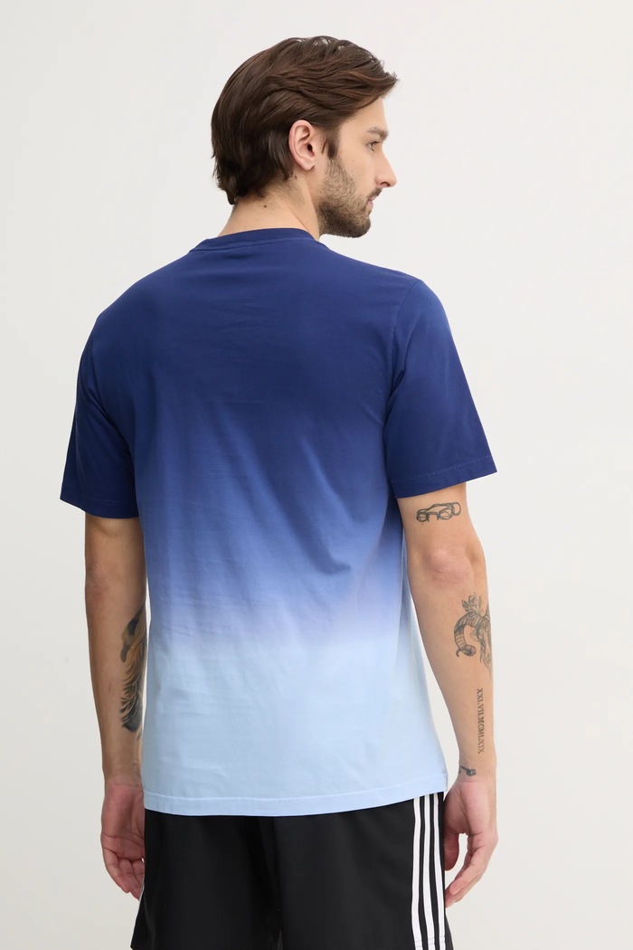 Oblečení Bavlněné tričko adidas ALL SZN Dip Dye JJ3697 modrá