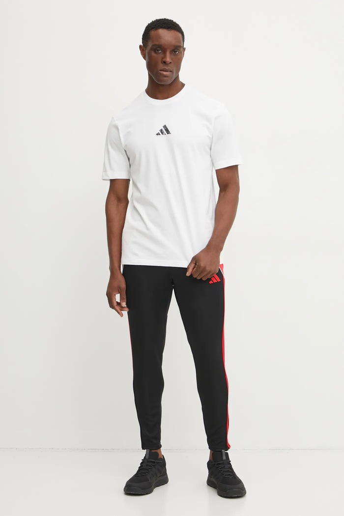 adidas t-shirt bawełniany M C PHOTO TEE JN6951 biały SS25
