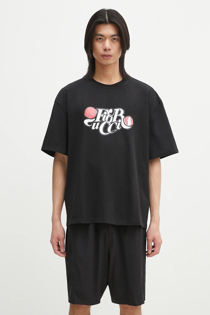 Bavlněné tričko Fiorucci Curly Lollipop Logo Boxy T-Shirt relaxed černá U02SPTSH103CJ01BK02