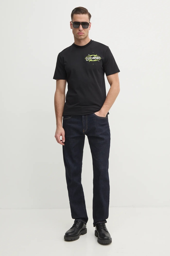 PLEIN SPORT t-shirt SAEC.MTK8012.STE001N czarny SS25