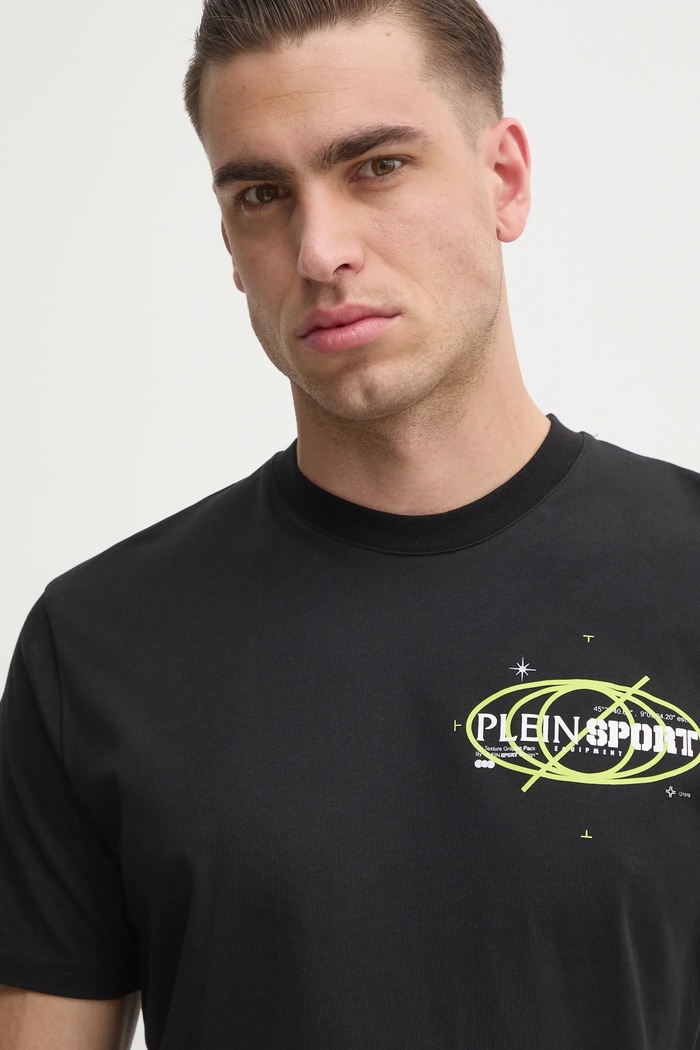 PLEIN SPORT t-shirt czarny SAEC.MTK8012.STE001N