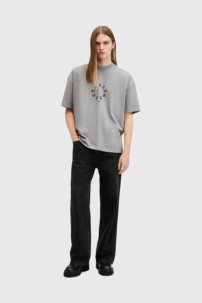 AllSaints Βαμβακερό μπλουζάκι AllSaints FRAKTUR M063PB