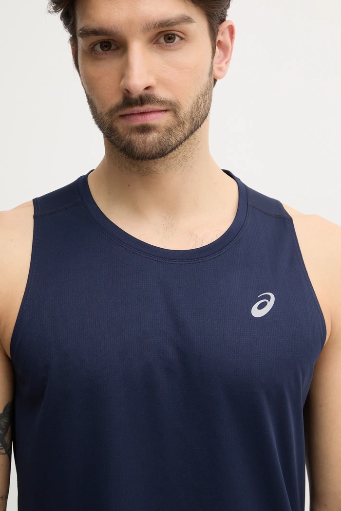 Majica kratkih rukava za trčanje Asics Core mornarsko plava 2011D223