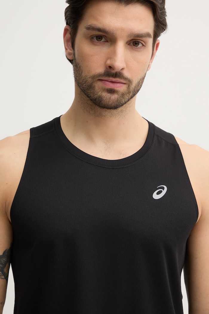 Majica kratkih rukava za trčanje Asics Core crna 2011D223