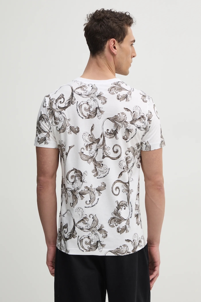 Odzież Versace Jeans Couture t-shirt bawełniany 78GAH6S0.JS458 biały