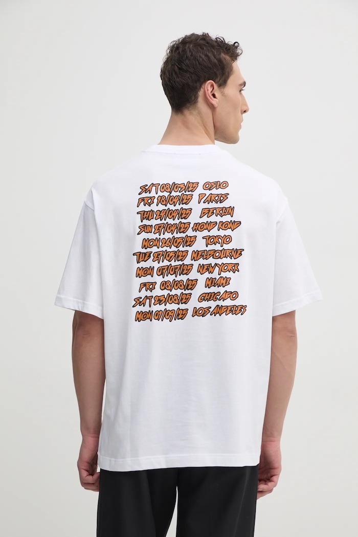 Odzież Versace Jeans Couture t-shirt bawełniany 78GAHC03.CJ01C biały