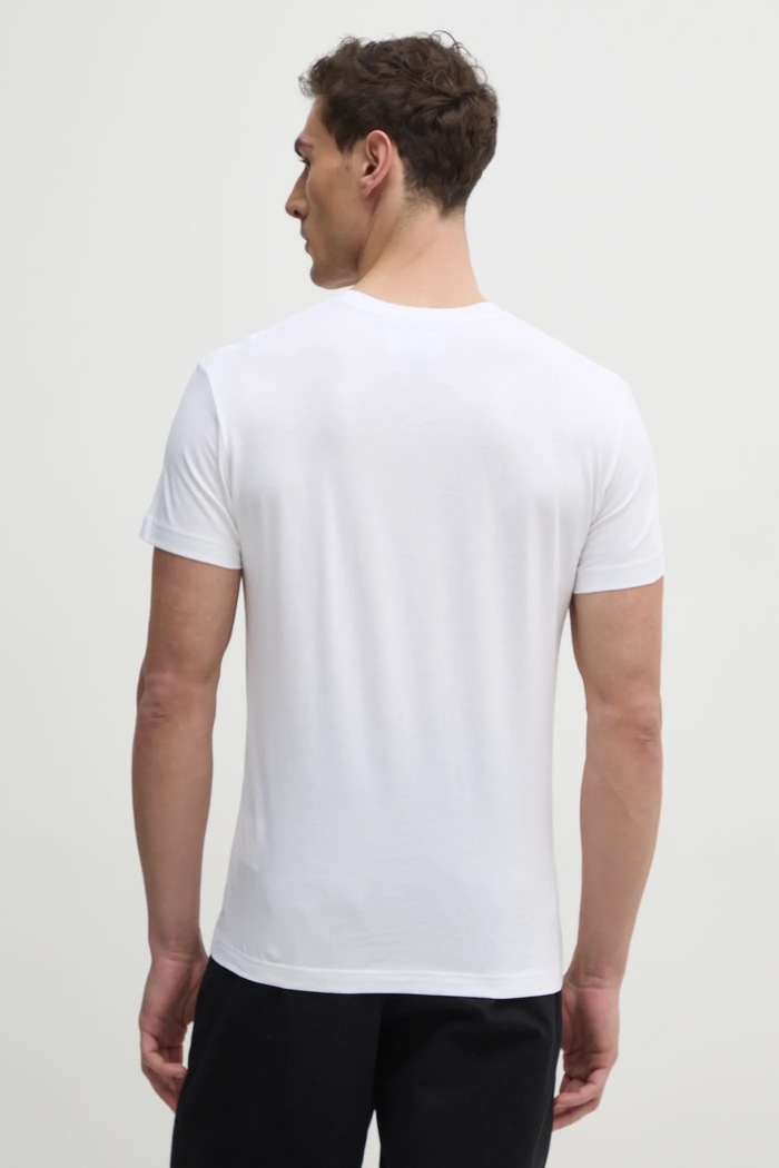 Îmbrăcăminte Versace Jeans Couture tricou din bumbac 78GAHC05.CJ01C alb