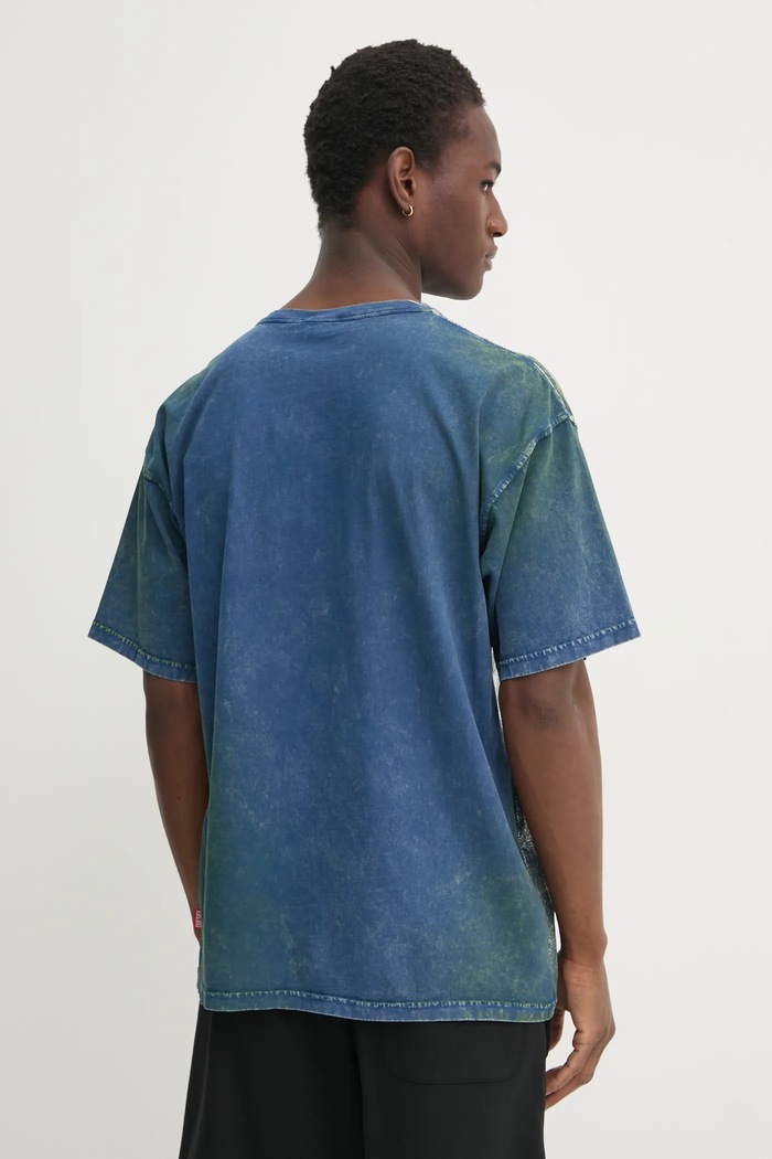 Oblečení Diesel Bavlněné tričko Diesel T-BOXT-R2 T-SHIRT A16143.0BNET námořnická modř
