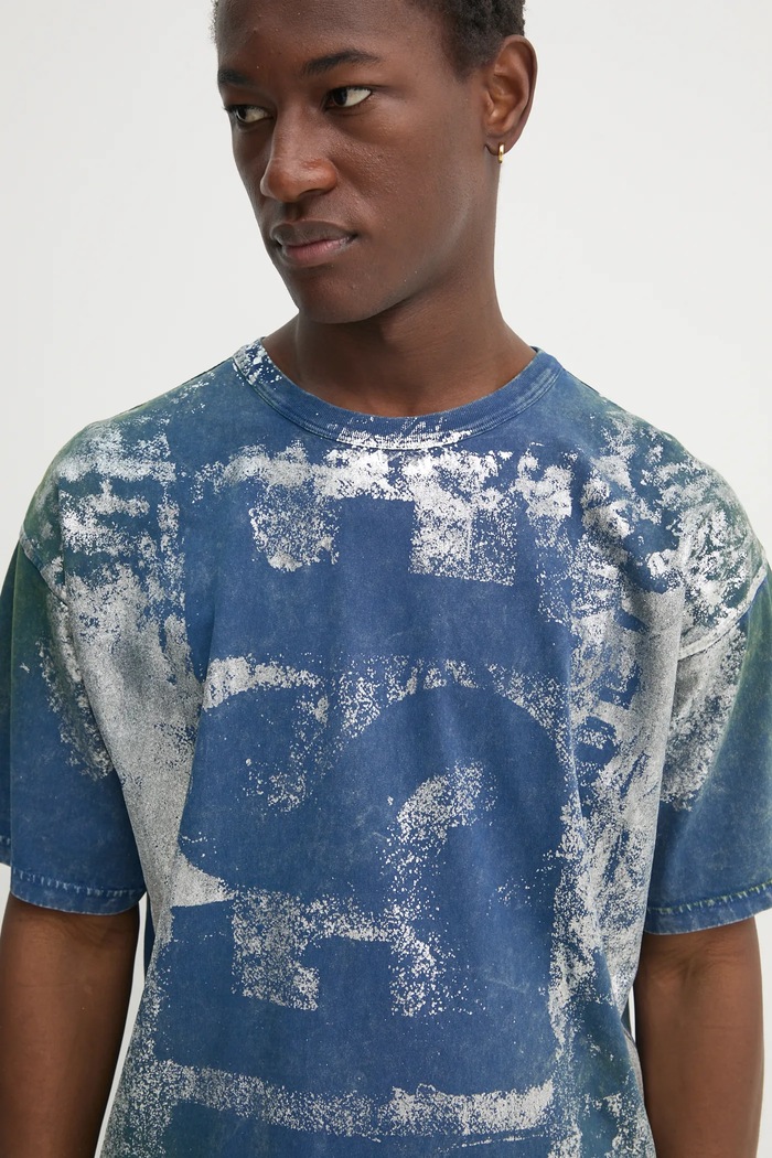Bavlněné tričko Diesel T-BOXT-R2 T-SHIRT Diesel A16143.0BNET námořnická modř
