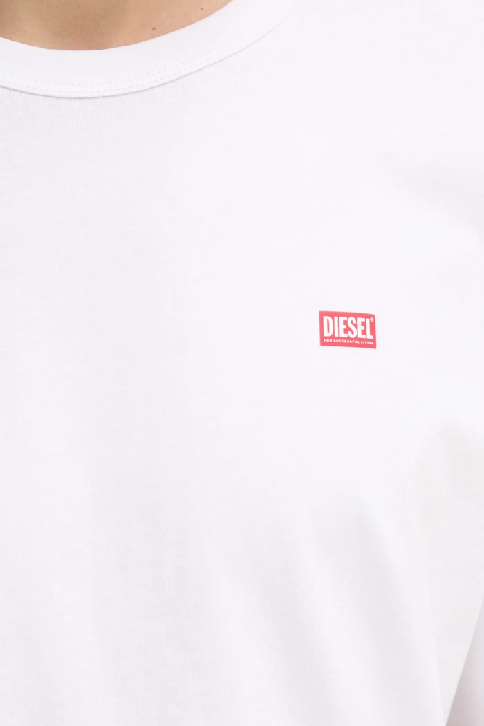 Diesel oversize tričko pánské bavlněné T-BOXT-R30 T-SHIRT A16400.0QIAM bílá