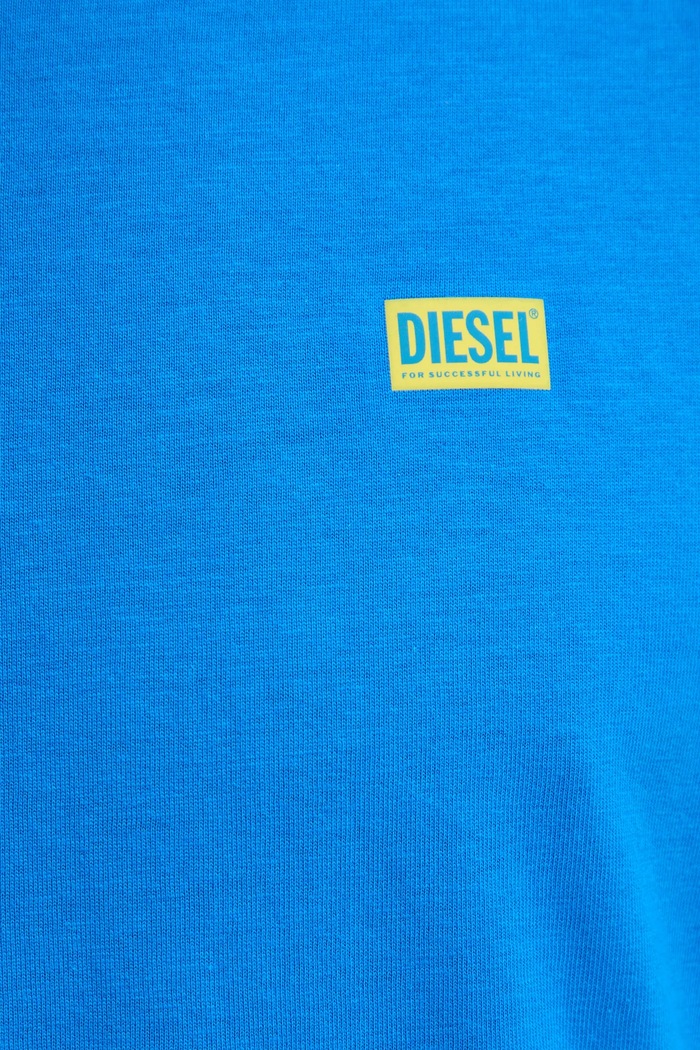 Diesel T-shirt oversize męski bawełniany T-BOXT-R30 T-SHIRT A16400.0QIAM fioletowy