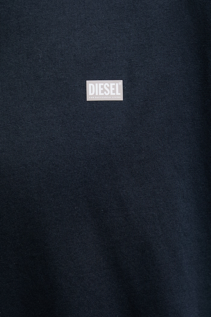 Diesel oversize kratka moška bombažna majica T-BOXT-R30 T-SHIRT A16400.0QIAM mornarsko modra